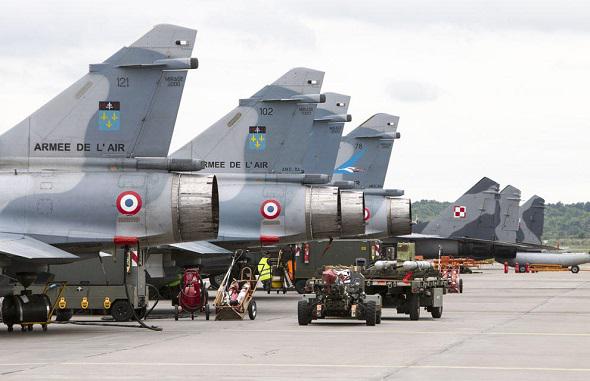 2014/06/02, Malbork, Pologne. Arrivée des Mirage 2000-5 et 2000C.